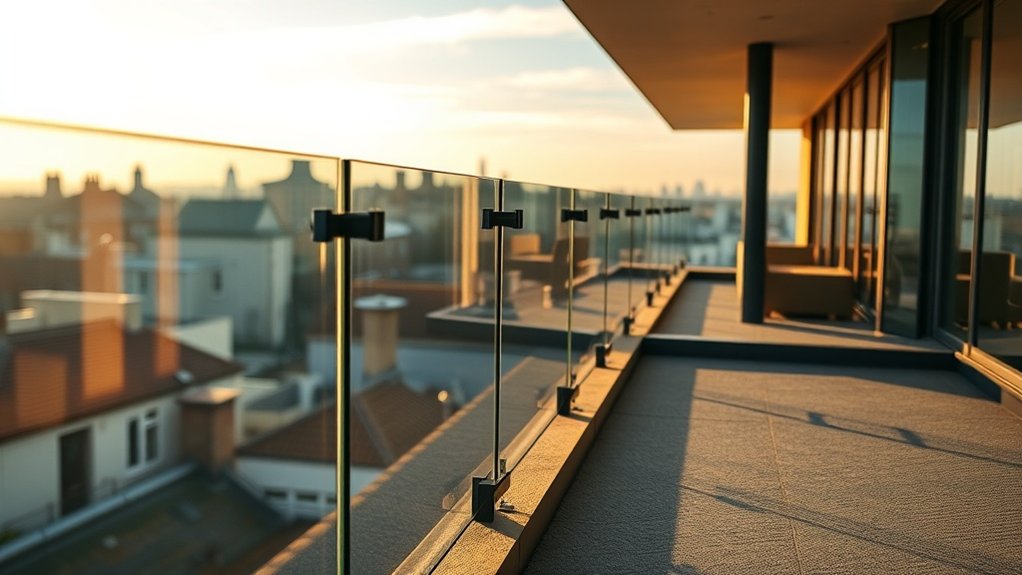 Terrace Glass Balustrades Hackney